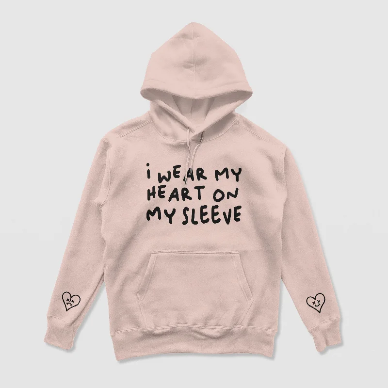 orbit pattern hoodies -Heart On My Sleeve Hoodie