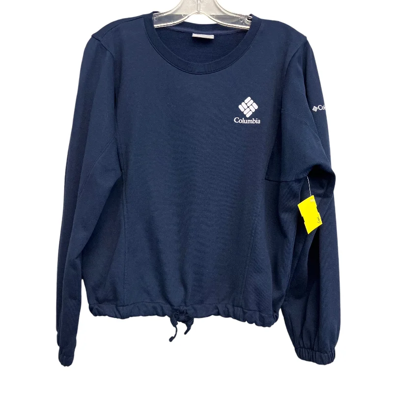 pride geometric sweatshirts -Athletic Sweatshirt Crewneck By Columbia In Navy, Size:S