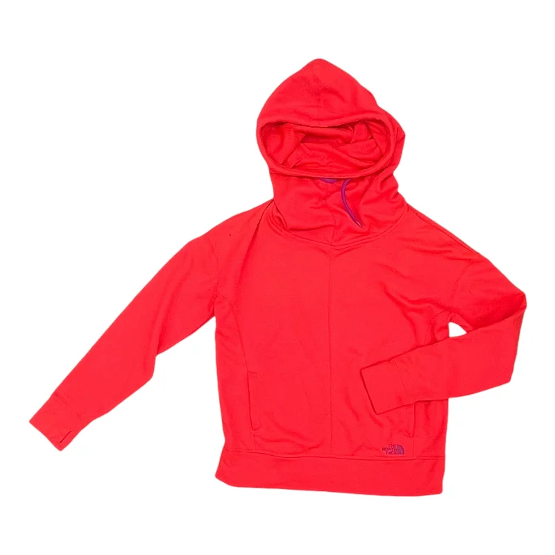 old geometric sweatshirts -Athletic Sweatshirt Hoodie By The North Face In Pink, Size:L