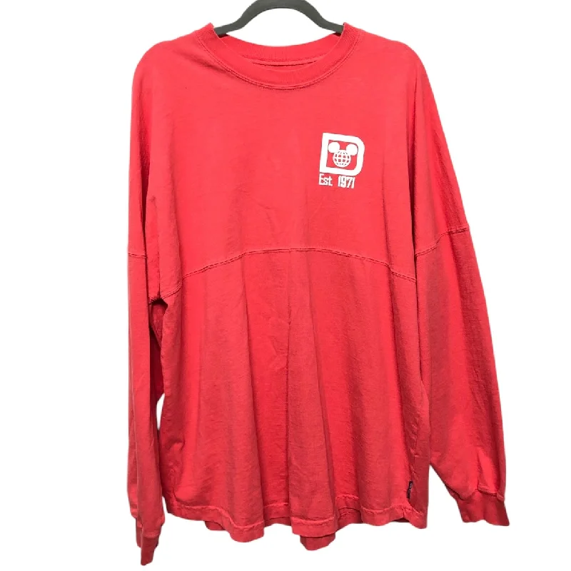 old style sweatshirts -Sweatshirt Crewneck By Disney Store In Coral, Size: L