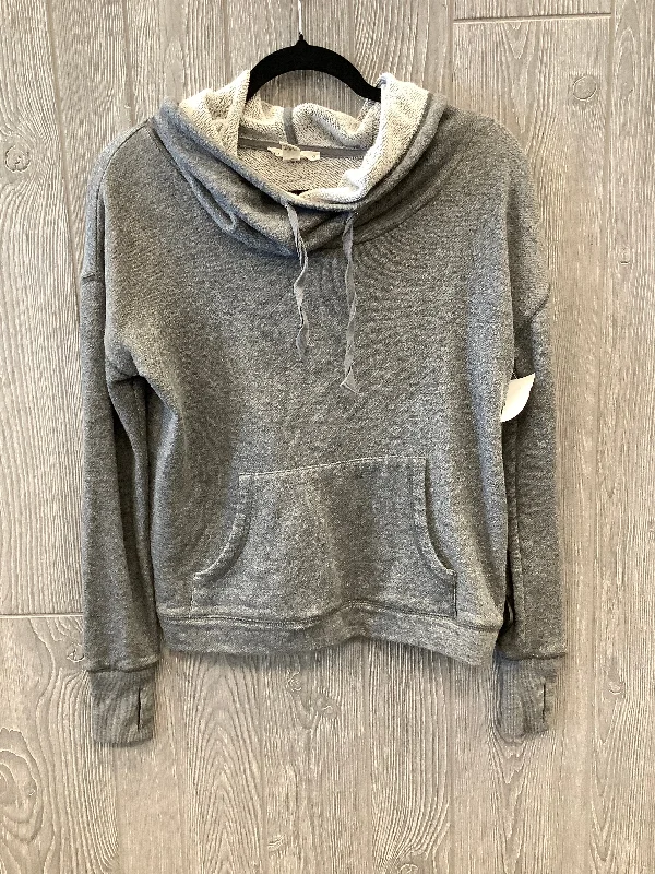 Sweatshirt Hoodie By Max Studio In Grey, Size: S