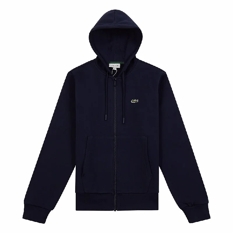 pixel stripe hoodies -Kangaroo Pocket Hoodie | Navy Blue