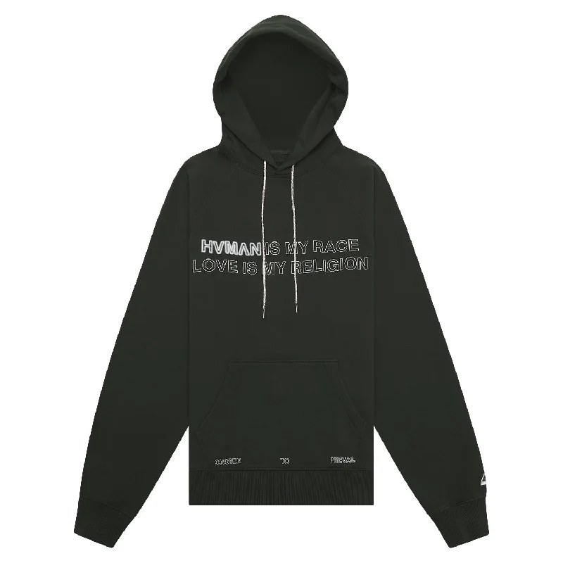 gradient light hoodies -Hvman Love Hoodie | Forest