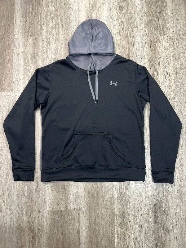 kin trend sweatshirts -Sweatshirt Hoodie By Under Armour In Black, Size: L