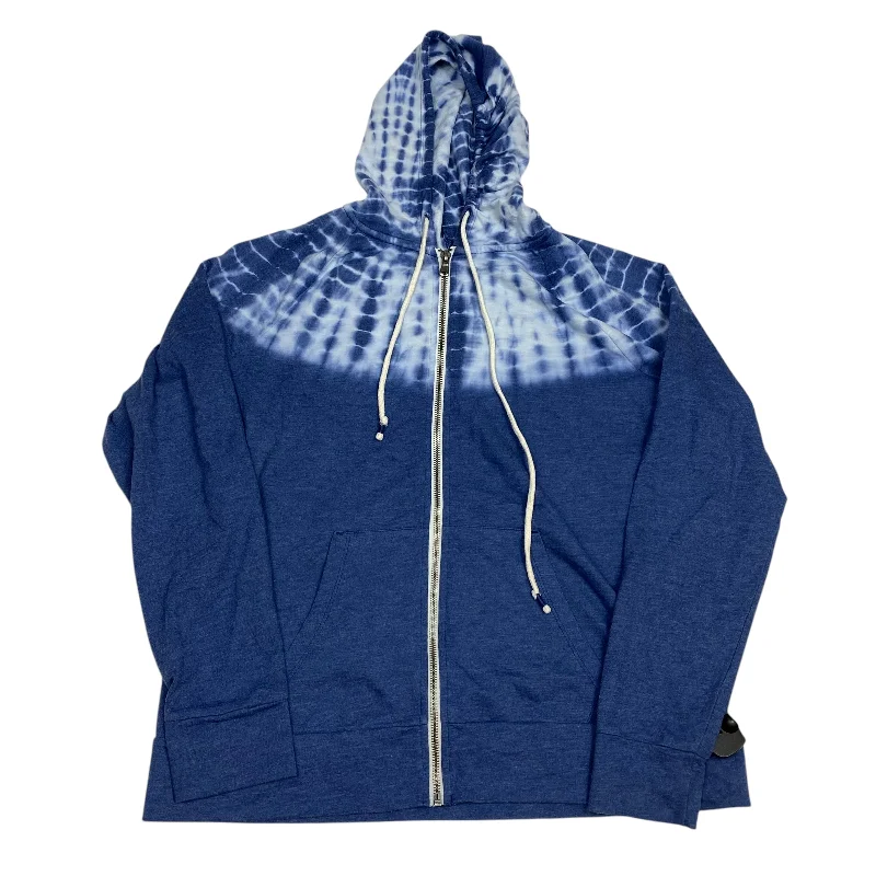 kin style sweatshirts -Sweatshirt Hoodie By Sonoma In Blue, Size: L