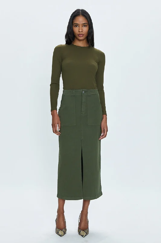 chic tapered skirts -chic tapered skirts -Pistola - Pamela High Rise Skirt - Admiral