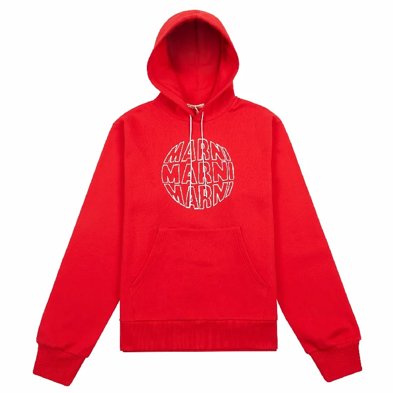 kin floral hoodies -Circular Logo Hoodie | Lacquer