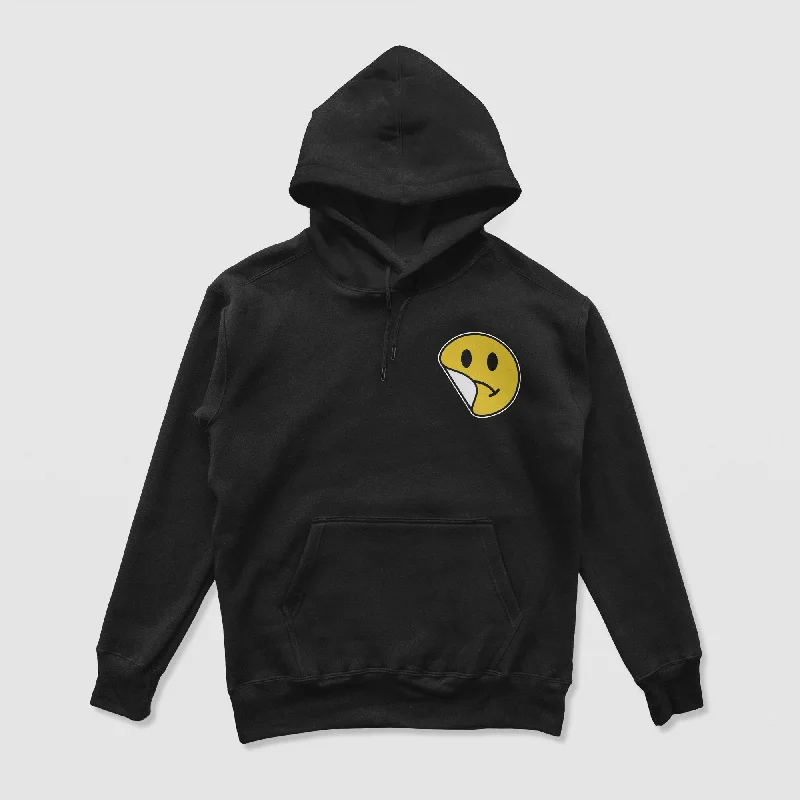 petal design hoodies -No Sad Days Hoodie (Black)