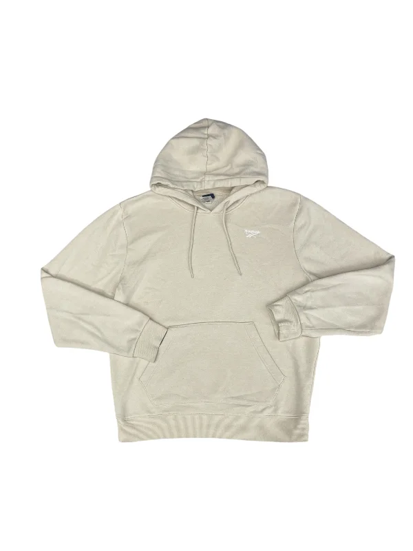 worn vibe sweatshirts -Athletic Sweatshirt Hoodie By Reebok In Cream, Size: L