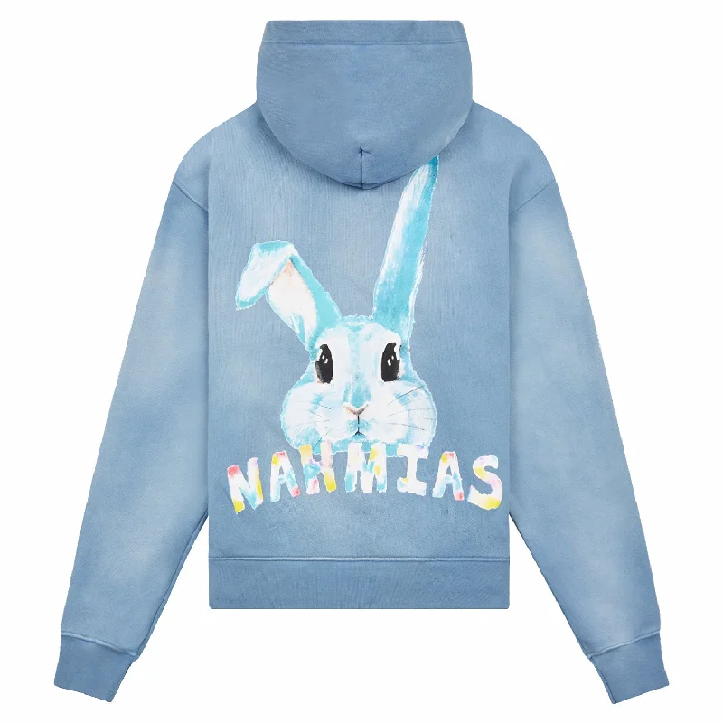 neat vibe hoodies -Bunny Hoodie | Dusty Blue Sunfade