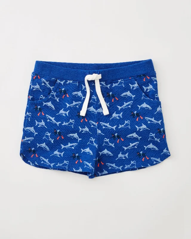 tough work shorts -tough work shorts -Lil Kids Shark Knit Shorts