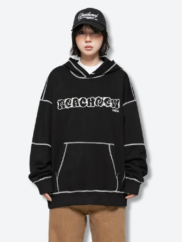 rugged black hoodies -Skater Hoodie