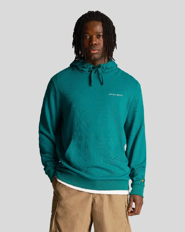 ridge vibe hoodies -Loopback Embroidered Hoodie