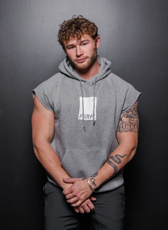 shelter hoodies animals -KNOCKOUT SLEEVELESS SWEATSHIRT - GREY