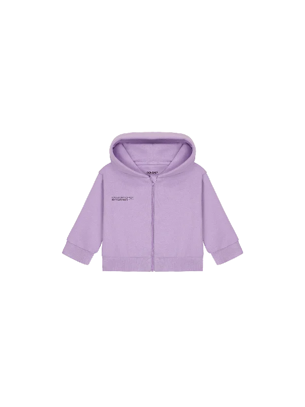 brainy style hoodies -Baby 365 Midweight Zip Up Hoodie—orchid purple