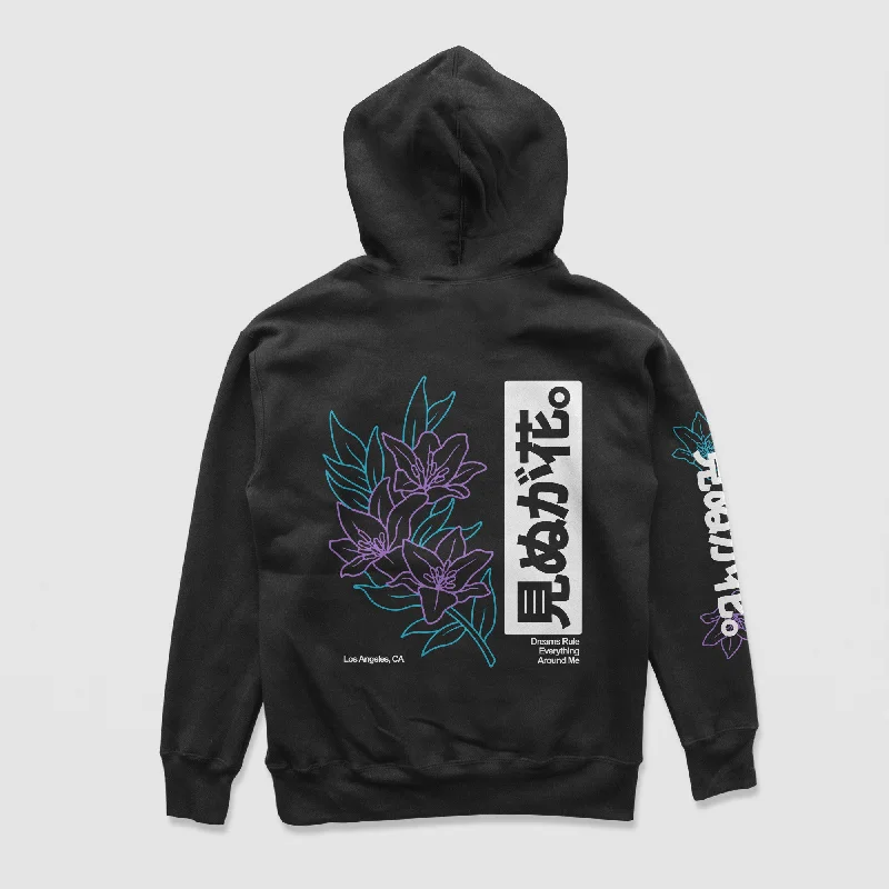 bold art hoodies -Not Seeing Is A Flower Hoodie