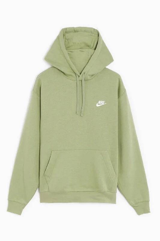 quirky design hoodies -Nike Sportswear Club Pullover Hoodie Oil Green