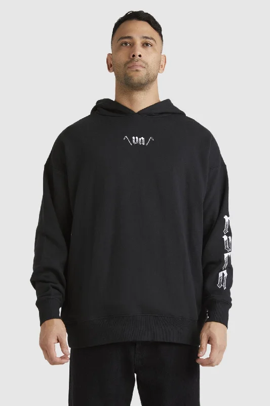 soft design hoodies -Lynes VA Hoodie Black