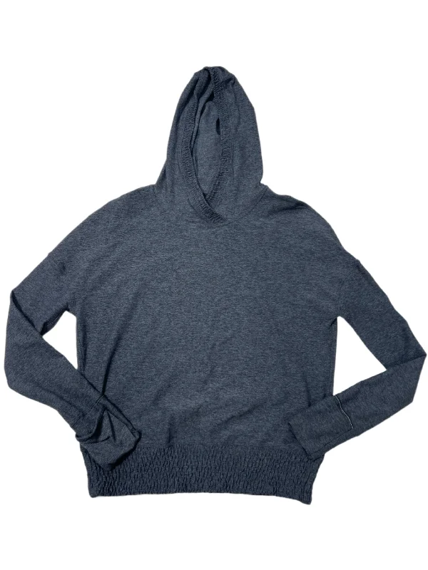 kin pattern sweatshirts -Athletic Sweatshirt Hoodie By Lululemon In Grey, Size: S