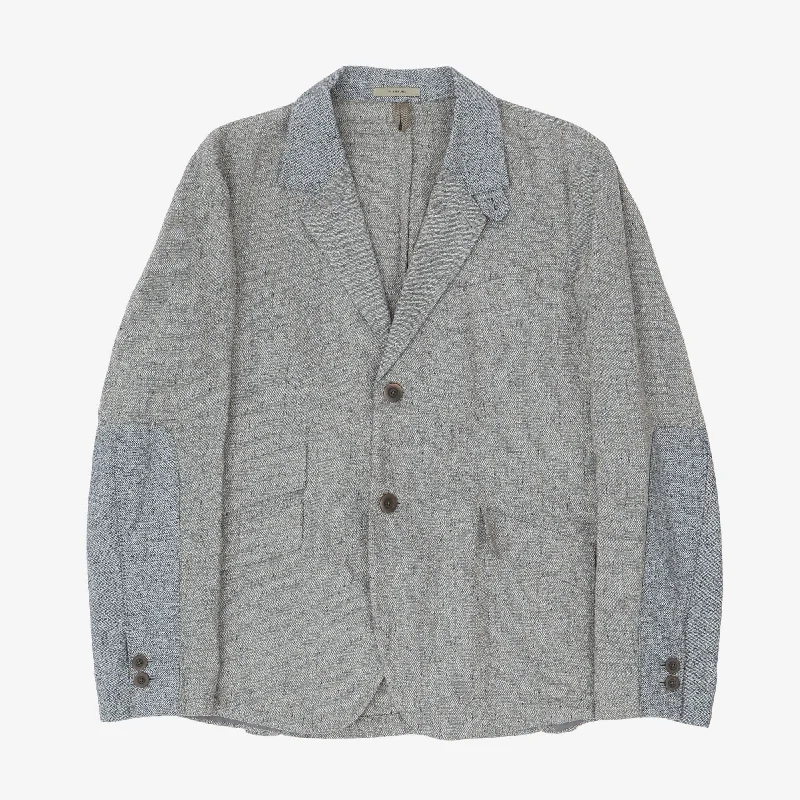 thick puffer jackets -Suzuki Linen Blazer