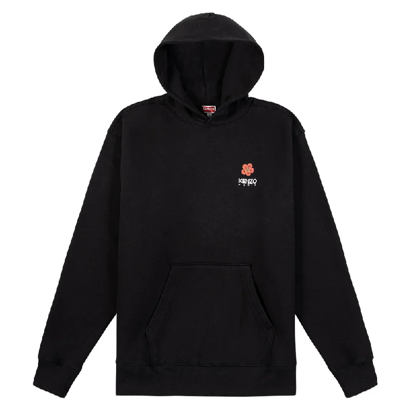 animal vibe hoodies -Boke Flower Hoodie | Black