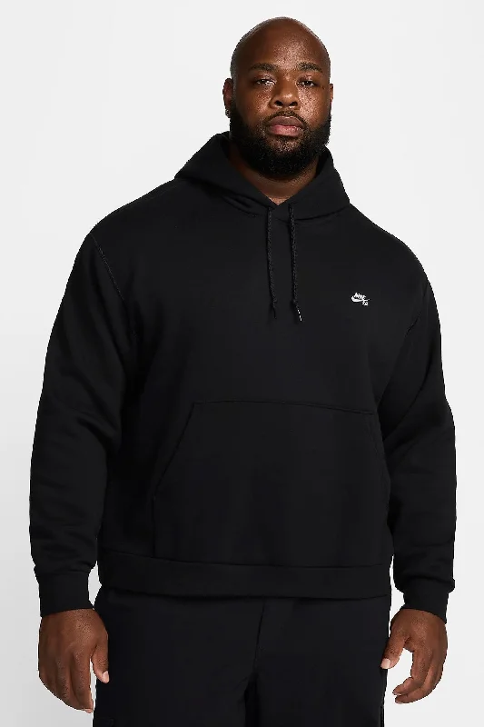 quirky pattern hoodies -Nike SB Hoodie Black White