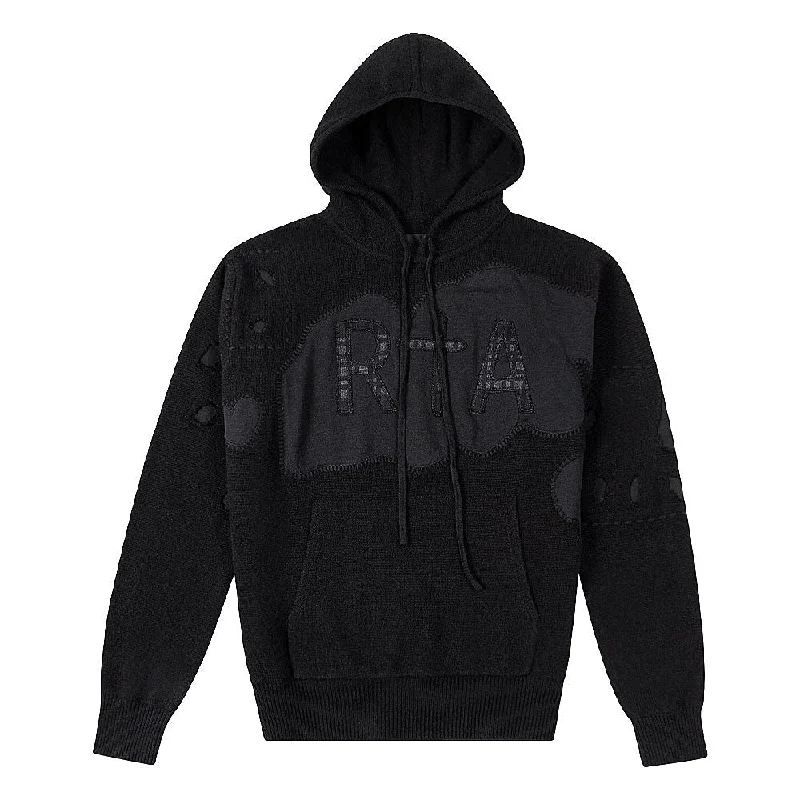 kin stripe hoodies -Patchwork Pullover Hoodie