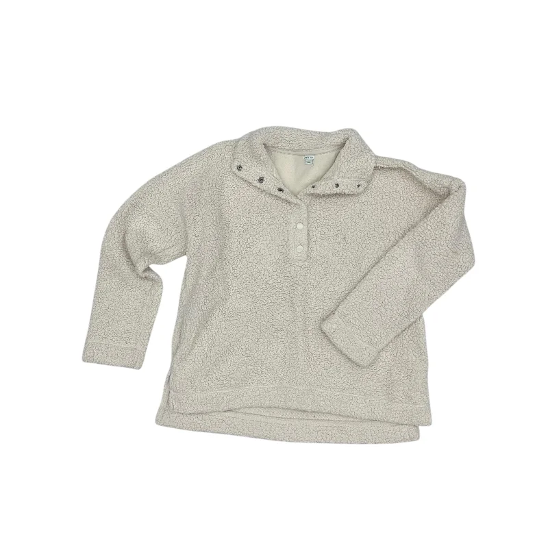 toon geometric sweatshirts -Sweatshirt Collar By Aerie In Cream, Size:Xs