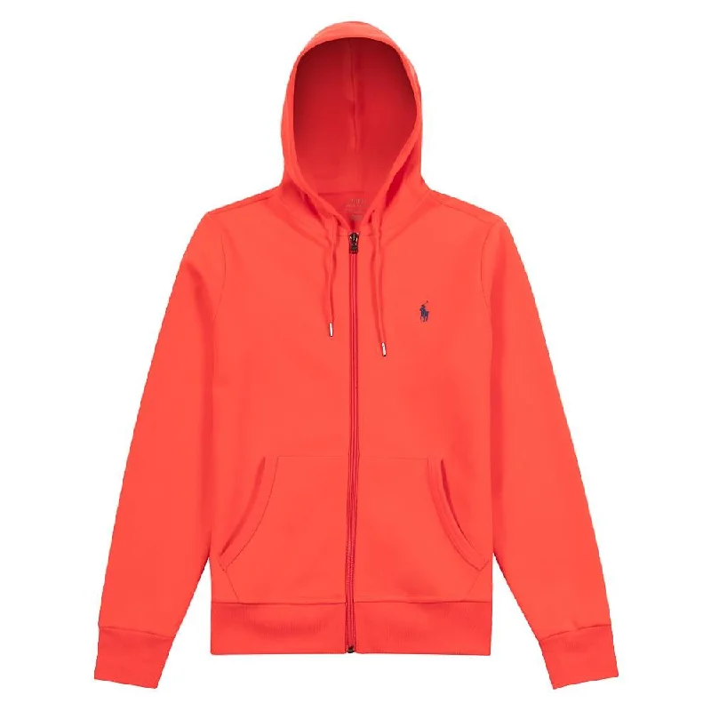 bold abstract hoodies -Double-Knit Full Zip Tech Hoodie | Infra-Red