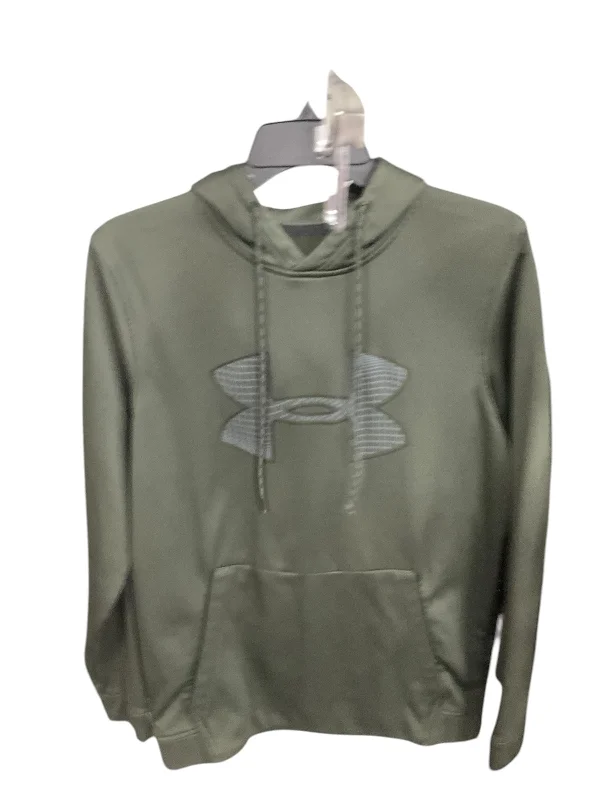 rock abstract sweatshirts -Athletic Sweatshirt Hoodie By Under Armour In Green, Size: M