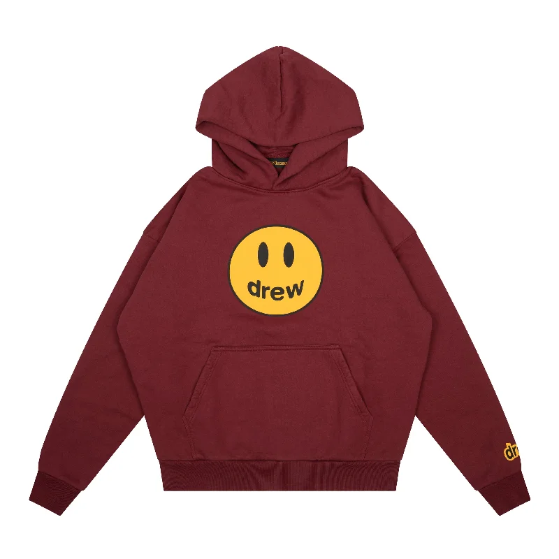 ridge trend hoodies -mascot hoodie - burgundy