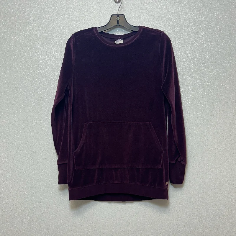 cousin sweatshirts cool -Sweatshirt Crewneck By Fabletics In Maroon, Size: S