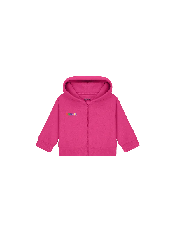 ridge vibe hoodies -Baby 365 Midweight Pangaia Zip Up Hoodie—tourmaline pink