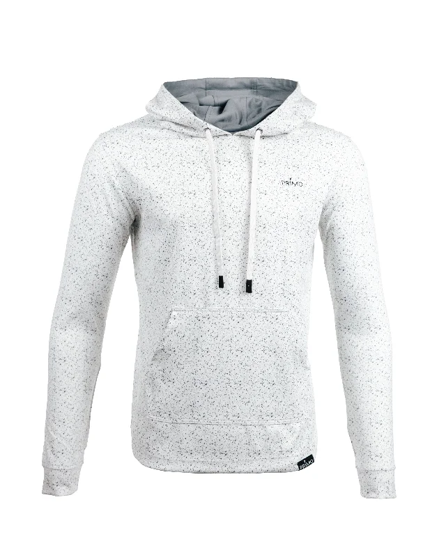 roam abstract hoodies -Speckled White Golf Hoodie