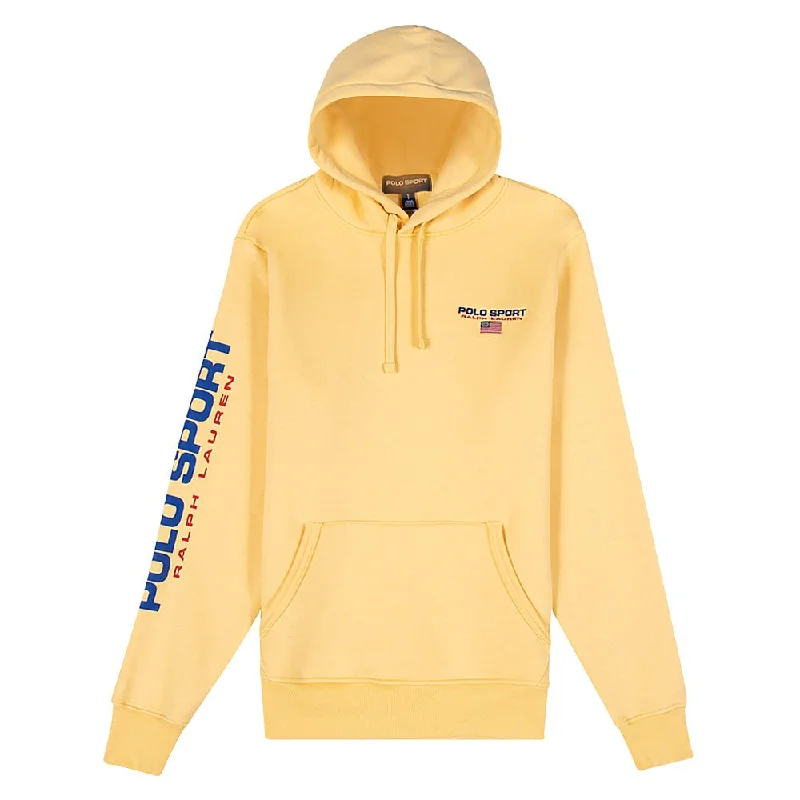 quirky geometric hoodies -Polo Sport Pullover Hoodie | Yellow