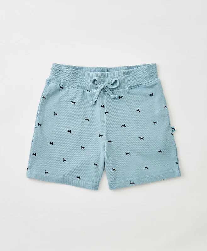 green organic shorts -green organic shorts -Kids Coastline Mini Dog Short