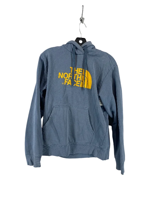 tech print sweatshirts -Sweatshirt Hoodie By The North Face In Blue, Size: S