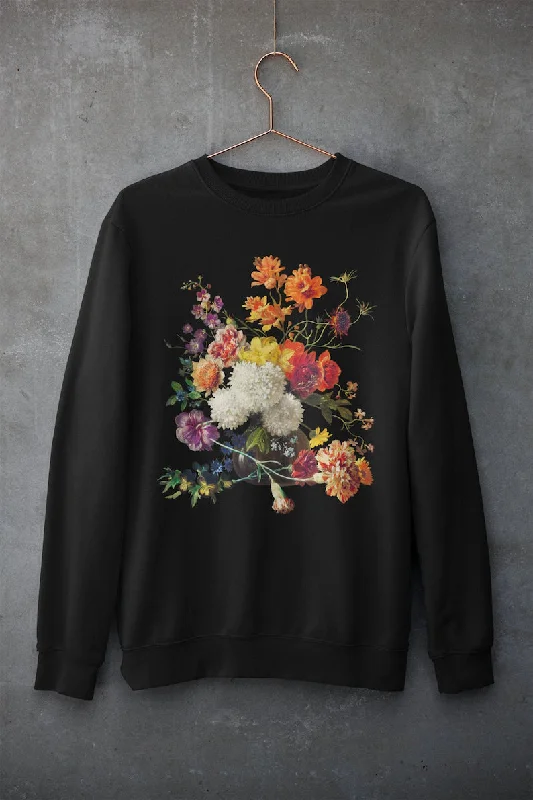 toon retro sweatshirts -Vintage Aesthetic Flower Sweatshirt