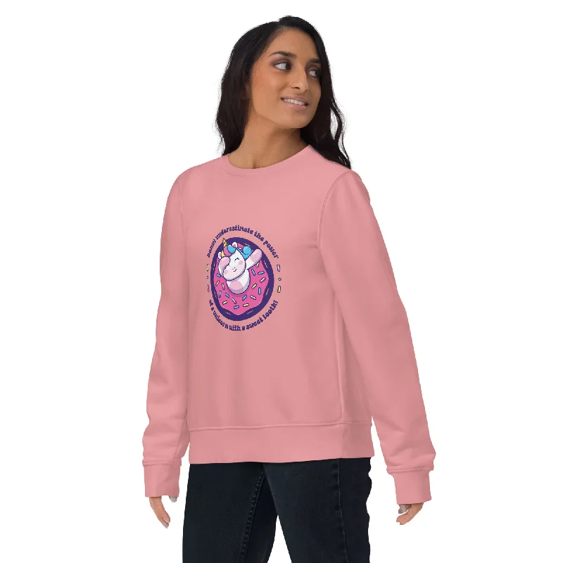 kin design sweatshirts -Donut Unicorn - Unisex eco sweatshirt