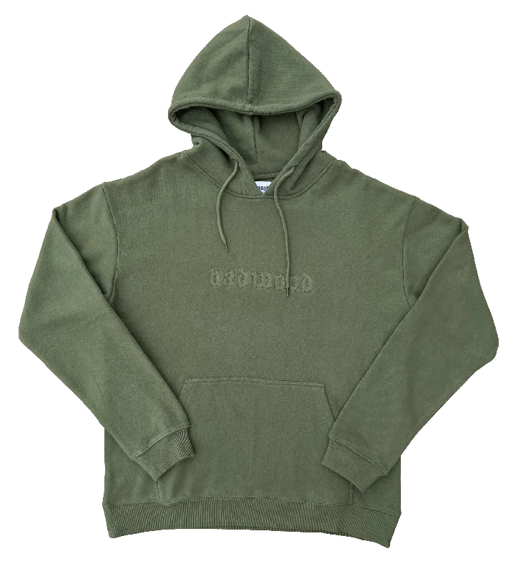 cool geometric hoodies -PREMIUM Unisex Hoodie in OLIVE