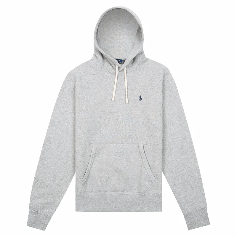 thick graphic hoodies -RL Fleece Pullover Hoodie | Grey Heather