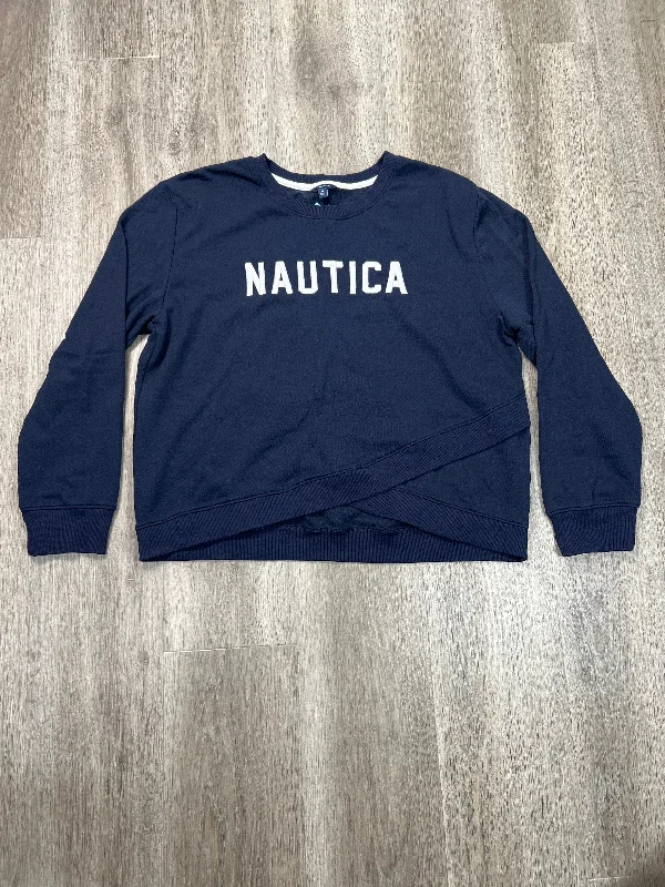 magical sweatshirts unicorn -Athletic Sweatshirt Crewneck By Nautica In Navy, Size: Xl