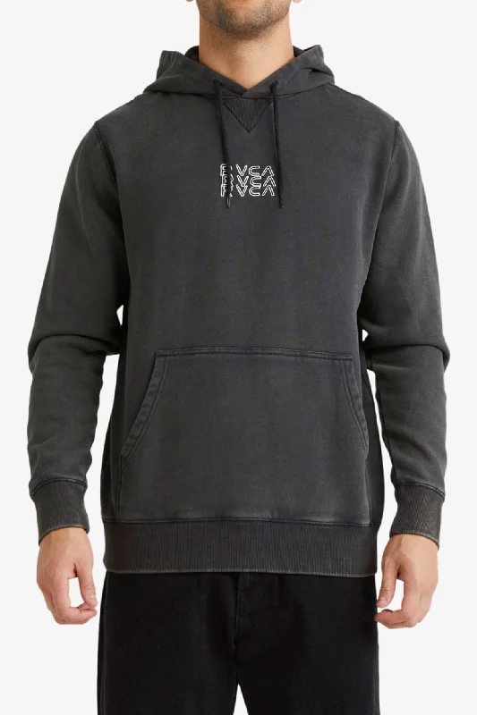 orbit design hoodies -Stacked Hoodie Washed Black