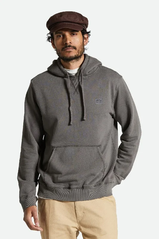 loud style hoodies -Vintage Reserve Hood Charcoal Sol Wash