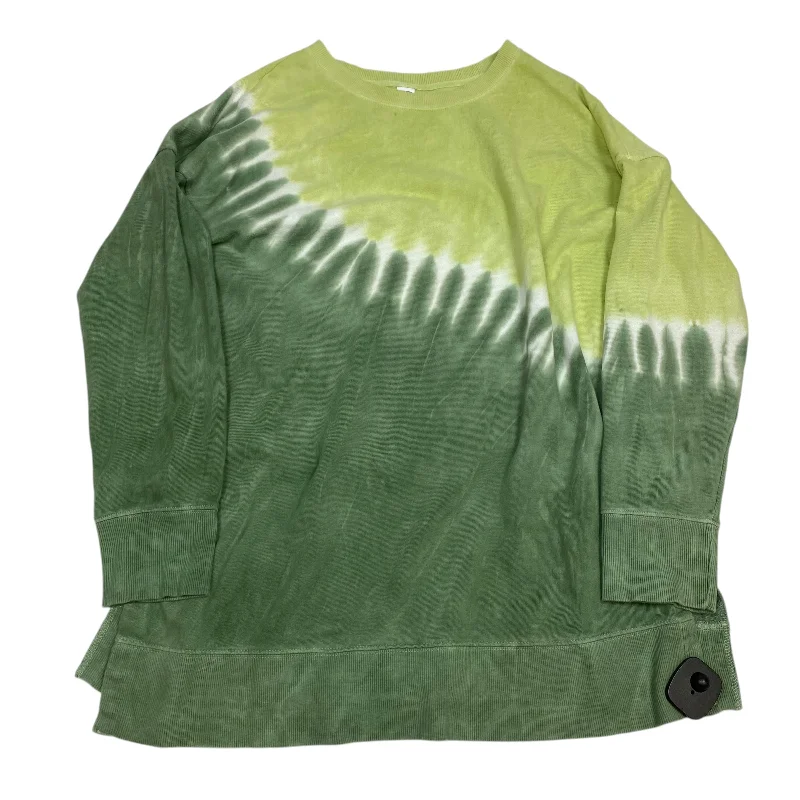 nurse style sweatshirts -Sweatshirt Crewneck By Old Navy In Green, Size: M