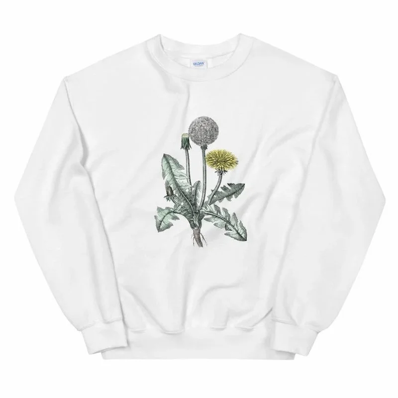 nurse vibe sweatshirts -Botanical Dandelion Sweatshirt