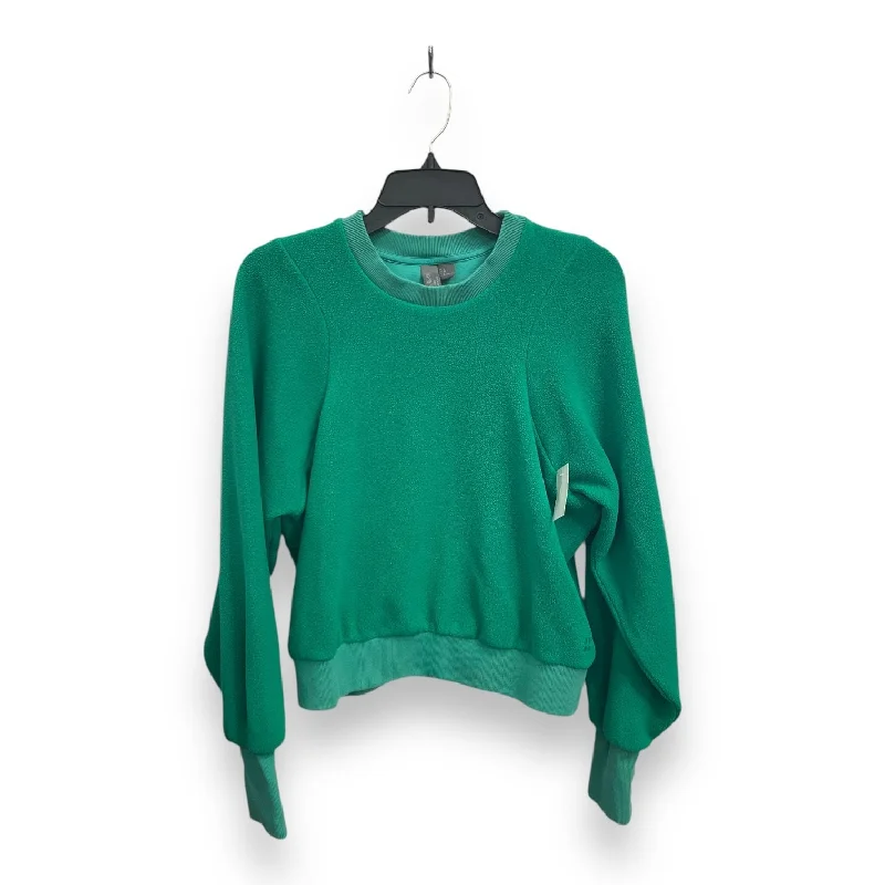 clan geometric sweatshirts -Athletic Sweatshirt Crewneck By Sweaty Betty In Green, Size: S