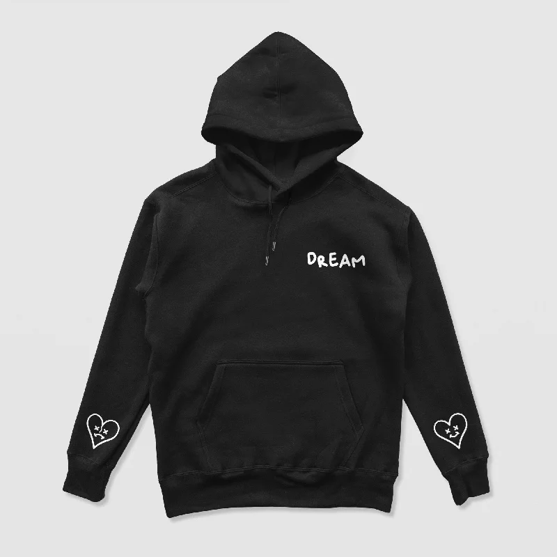 orbit design hoodies -Heart On My Sleeve Basic Hoodie (Black)