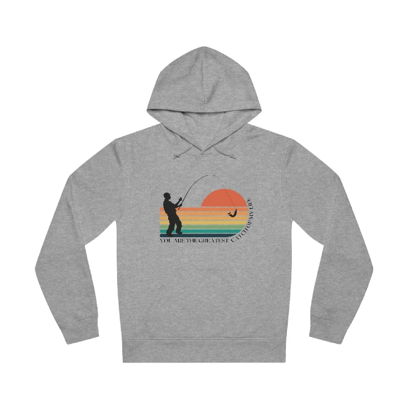 retro abstract hoodies -The Fisher Catch - Unisex Drummer Hoodie