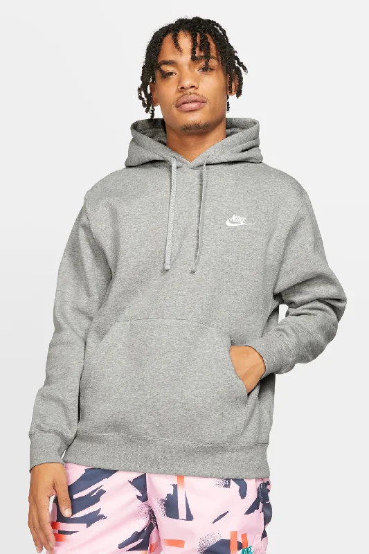 gradient art hoodies -Nike Sportswear Club Fleece Pullover Hoodie Dark Grey Heather